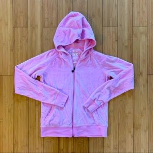 vintage vs pink y2k pink velour sweatshirt